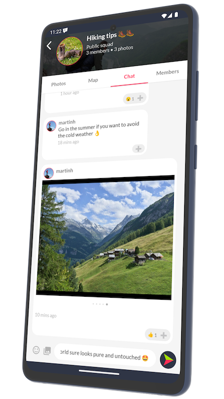 Hypefeed Chat Screenshot